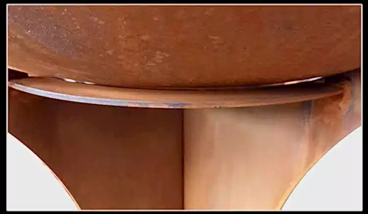 GN-BBQ-210 Corten Steel BBQ Grill-Detachable Base