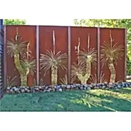Corten Çelik Metal Duvar Sanat Ağacı Sayfası