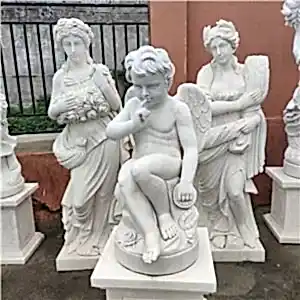 Çocuk Mezarlığı ile Meryem Ana Melek Taş Heykeli
