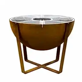 Barbekü Izgara Ahşap ve Kömür Yakıt Korden Çelik Ateş Çukuru Barbekü Izgara