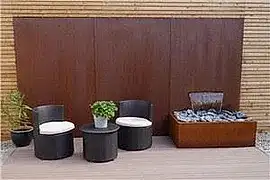 Corten Çelik Su Perdesi