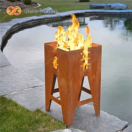 corten steel barbecue